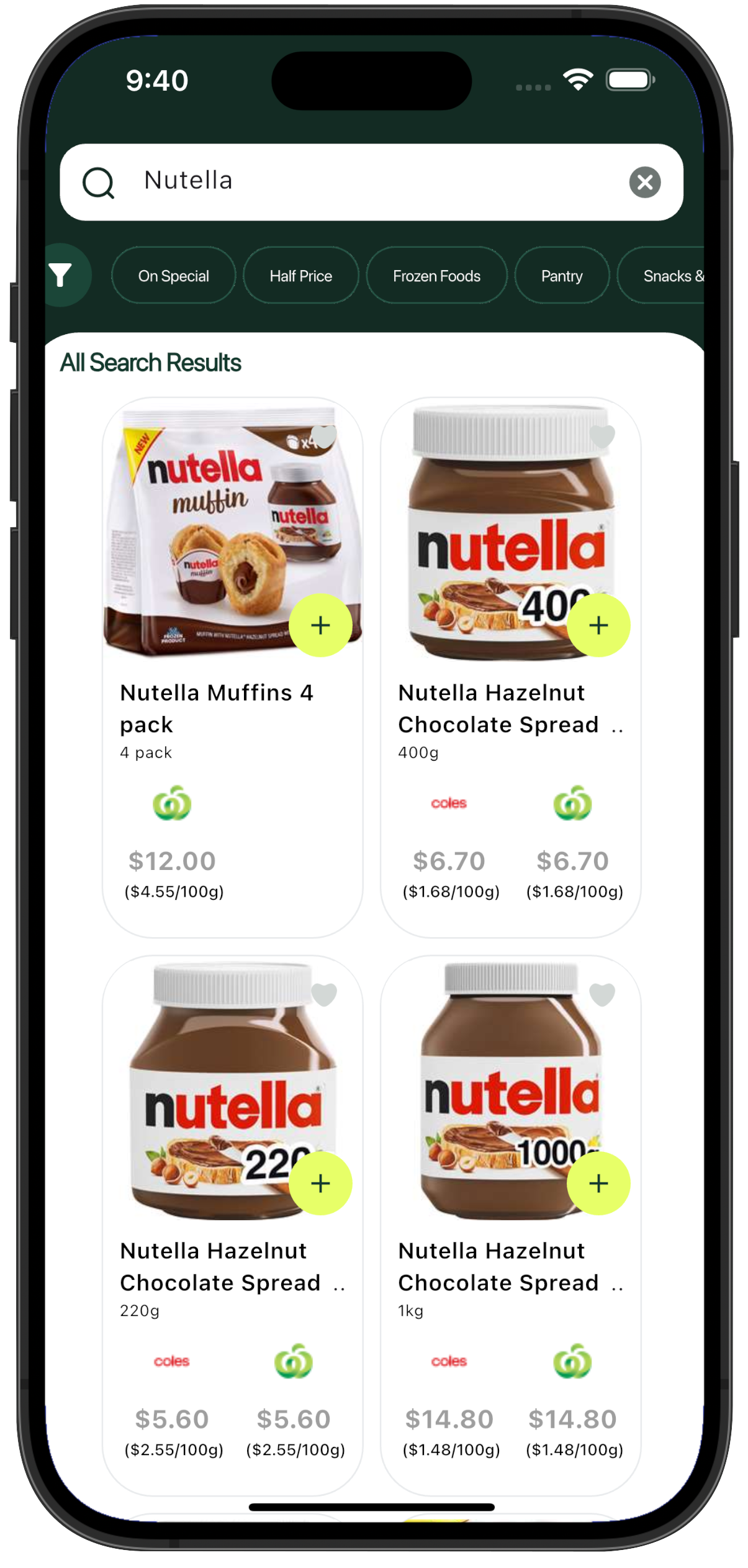 Receipt App Screen